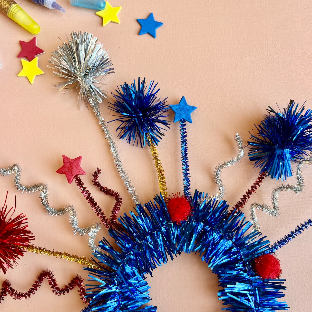 Kids Club: Red, White & Blue Sparkler Headband