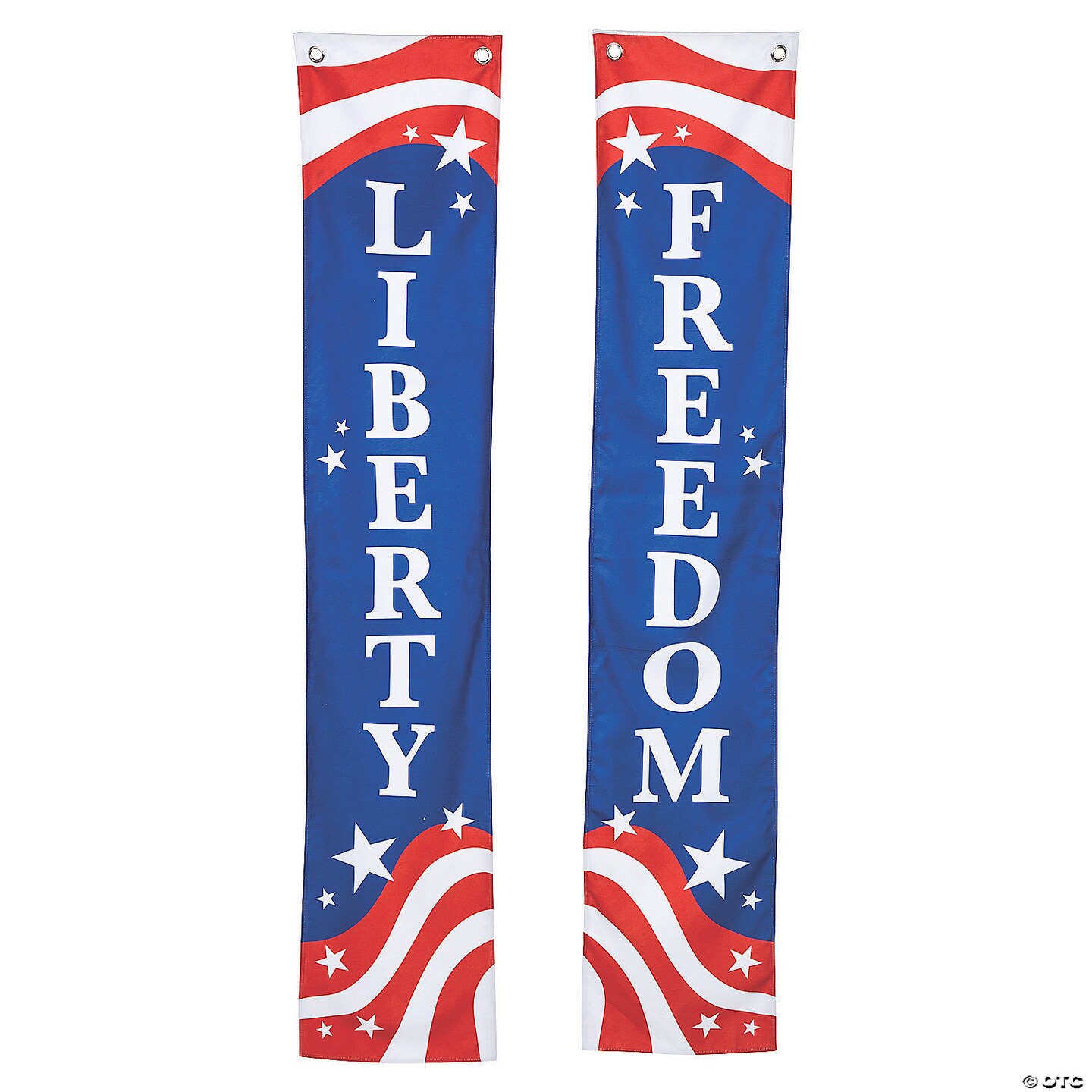 15&#x22; x 78&#x22; Patriotic Pillar Buntings with Words