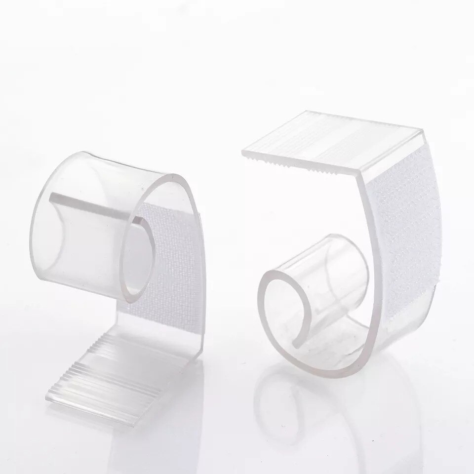 Clear Plastic Table Skirting Clips For Wedding & Party Tablecloth Skirt Holder - 6.5x2.5x2.5cm, 4-Pack? (Sold By Quantity)