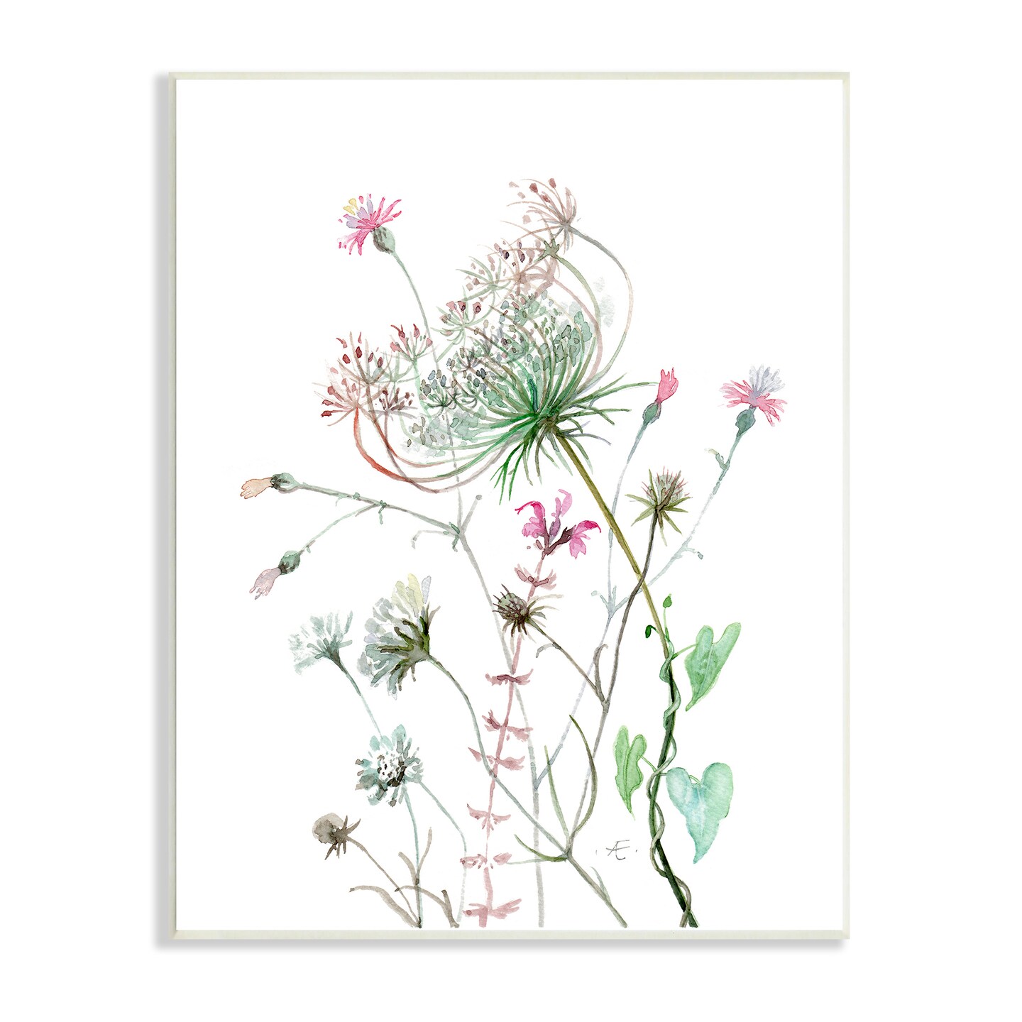 Stupell Industries Spring Meadow Florals Blooming Wall Plaque Art