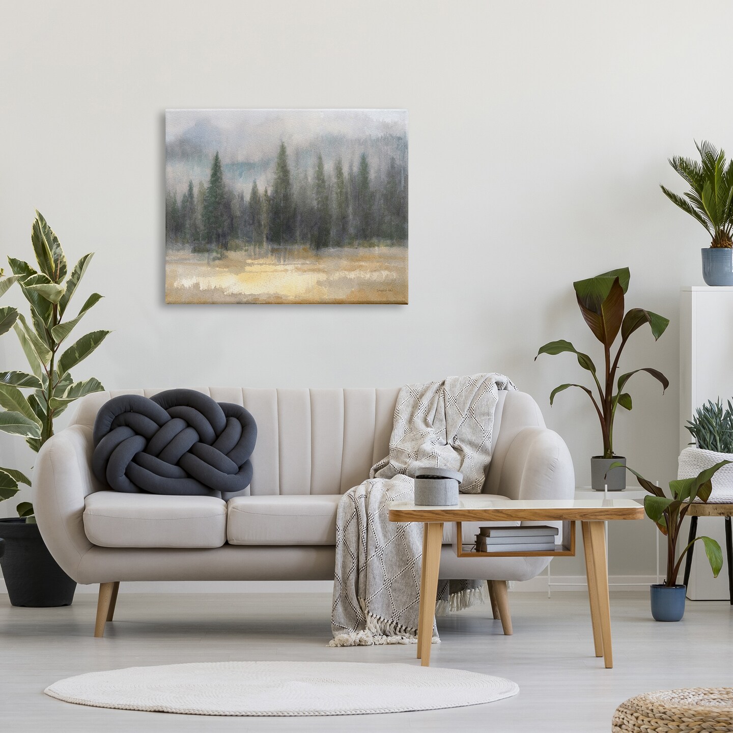 Stupell Industries Abstract Pine Tree Forest Canvas Wall Art