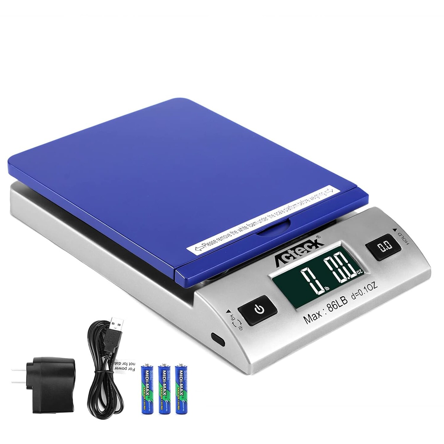 Acteck&#xAE; Digital Shipping and Postal Scale with Batteries and AC Adapter