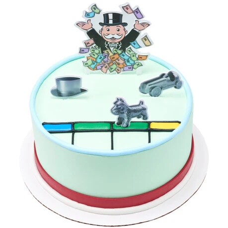 Hasbro Monopoly Let&#x27;s Play! Cake Kit 4 Piece