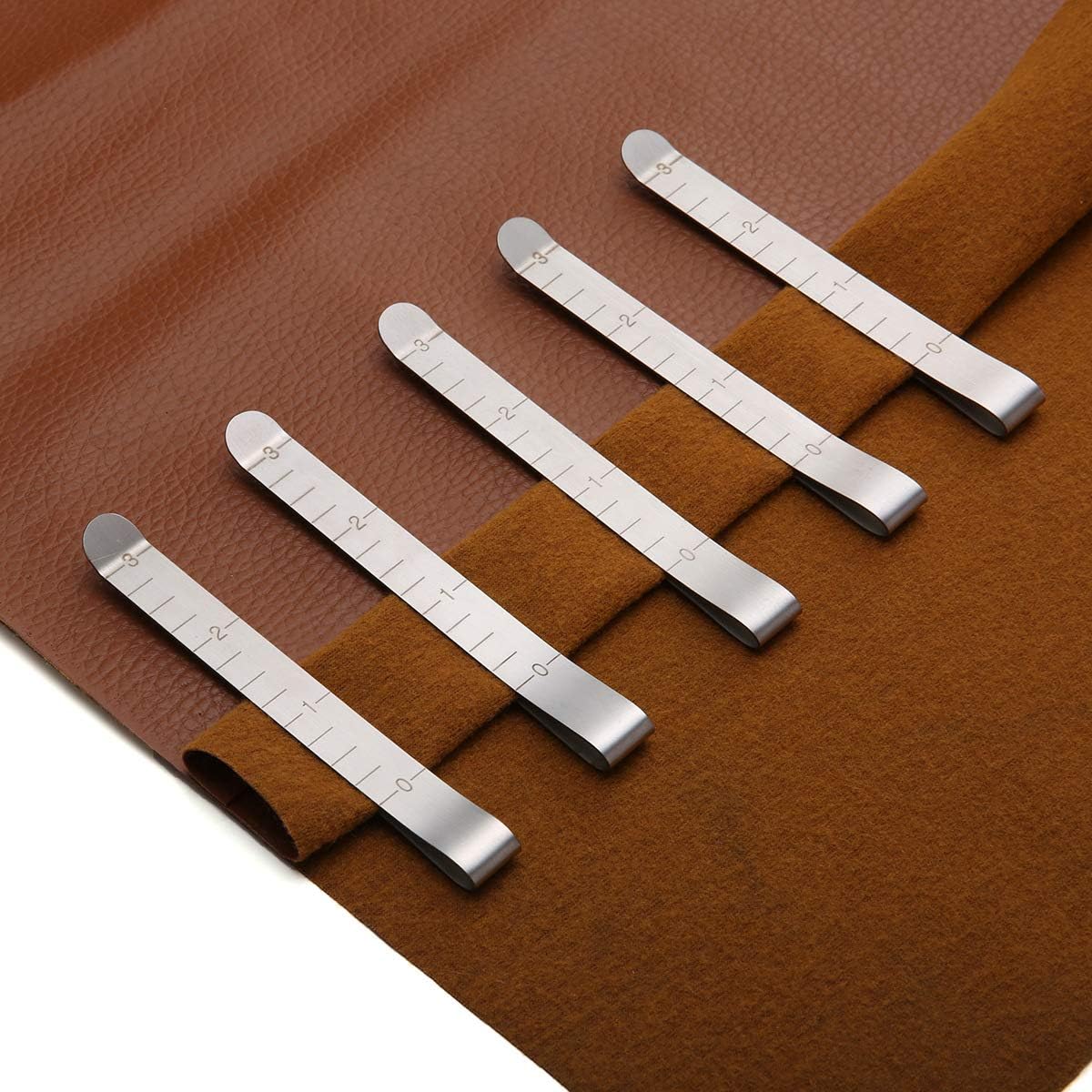 Clips Set of 20 Stainless Steel Hemming Clips 3 Inches Measurement Ruler Quilting Supplies