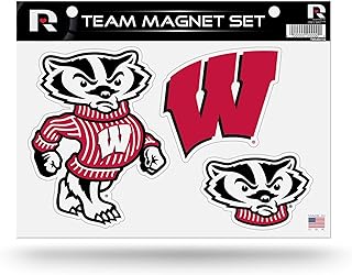 Wisconsin Die Cut Team Magnet Set Sheet, 8.5 x 11&#x22;