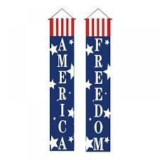 15&#x22; x 78&#x22; Patriotic Pillar Buntings with Words