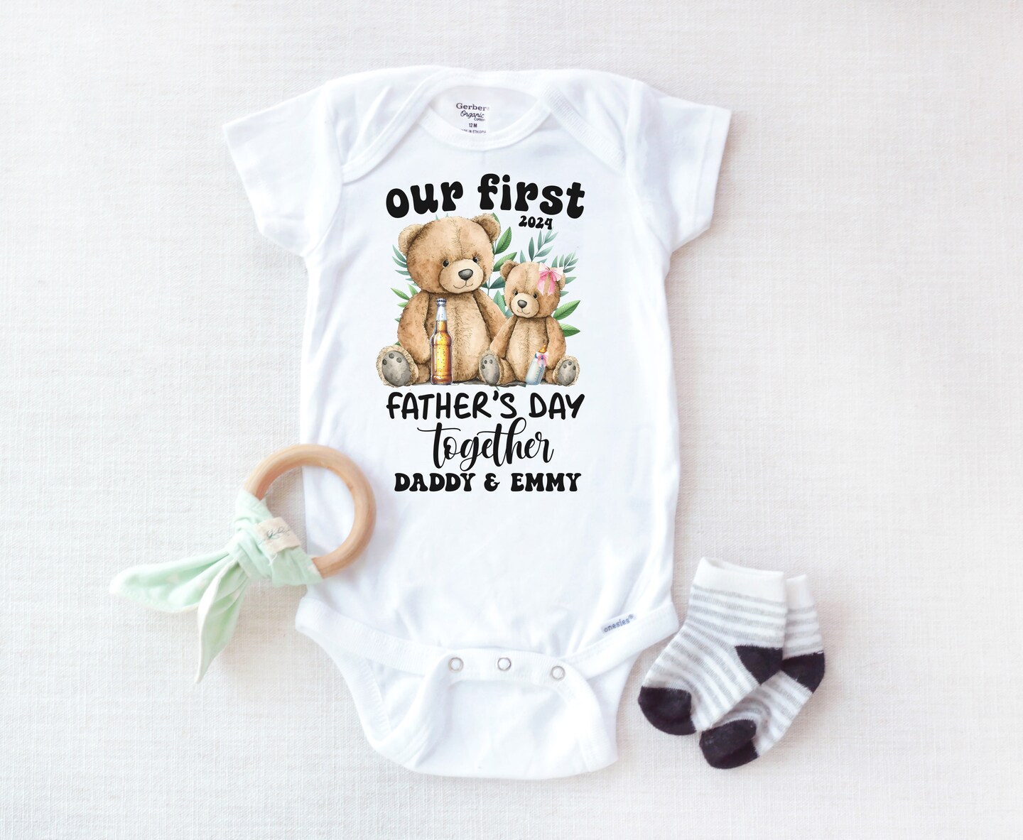 First Father's Day gift from baby, 1st Father's Day Onesie ...