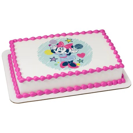 Minnie Mouse Sweet and Cute Edible Cake Image PhotoCake&#xAE;