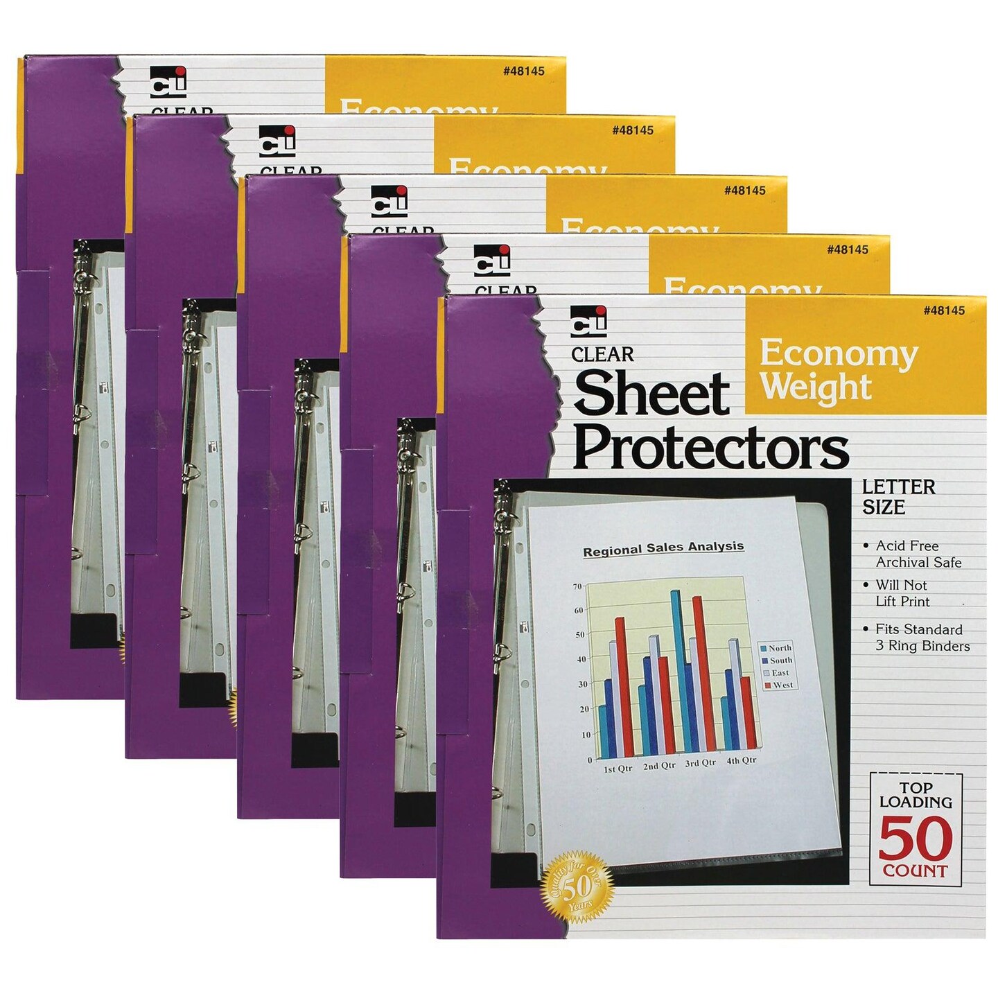 Economy Weight Top-Loading Sheet Protectors, Letter, 50/Box Economy Weight Top-Loading Sheet Protectors, Letter, 50/Box
