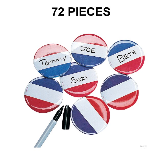 Stars &#x26; Stripes Baseball Caps - 12 Pc.