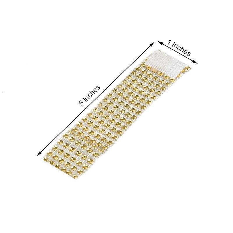 20-Pieces Diamond Rhinestone Mesh Napkin Rings