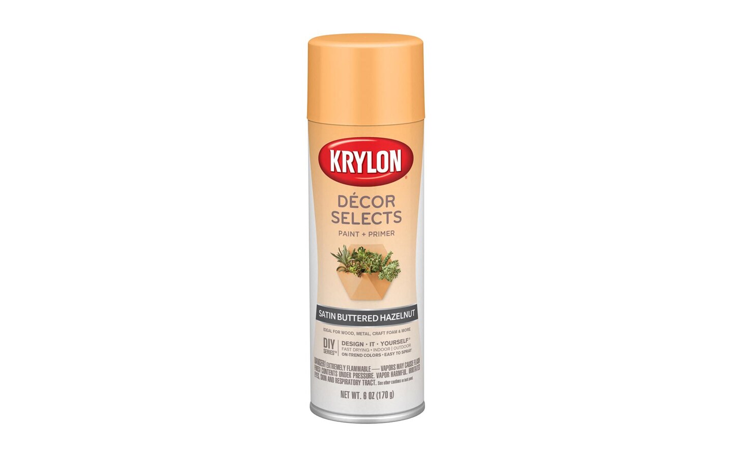 Krylon D&#xE9;cor Selects 6oz Satin Butrd Hazelnut