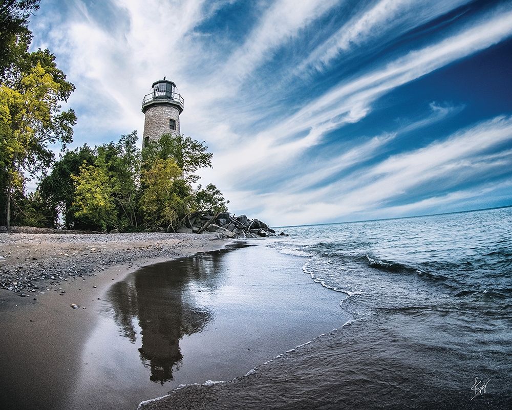 Lonely Lighthouse II Poster Print by Justin Spivey # JDS221