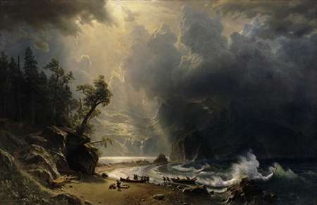 Puget Sound of the Pacific Coast, 1870 Poster Print by Albert Bierstadt - Item # VARPDX458089