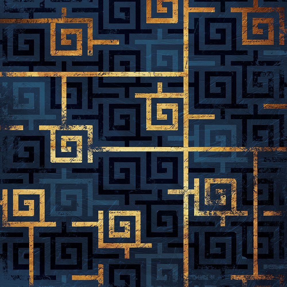 Blue Gold Keys Poster Print by Jace Grey - Item # VARPDXJGSQ965A