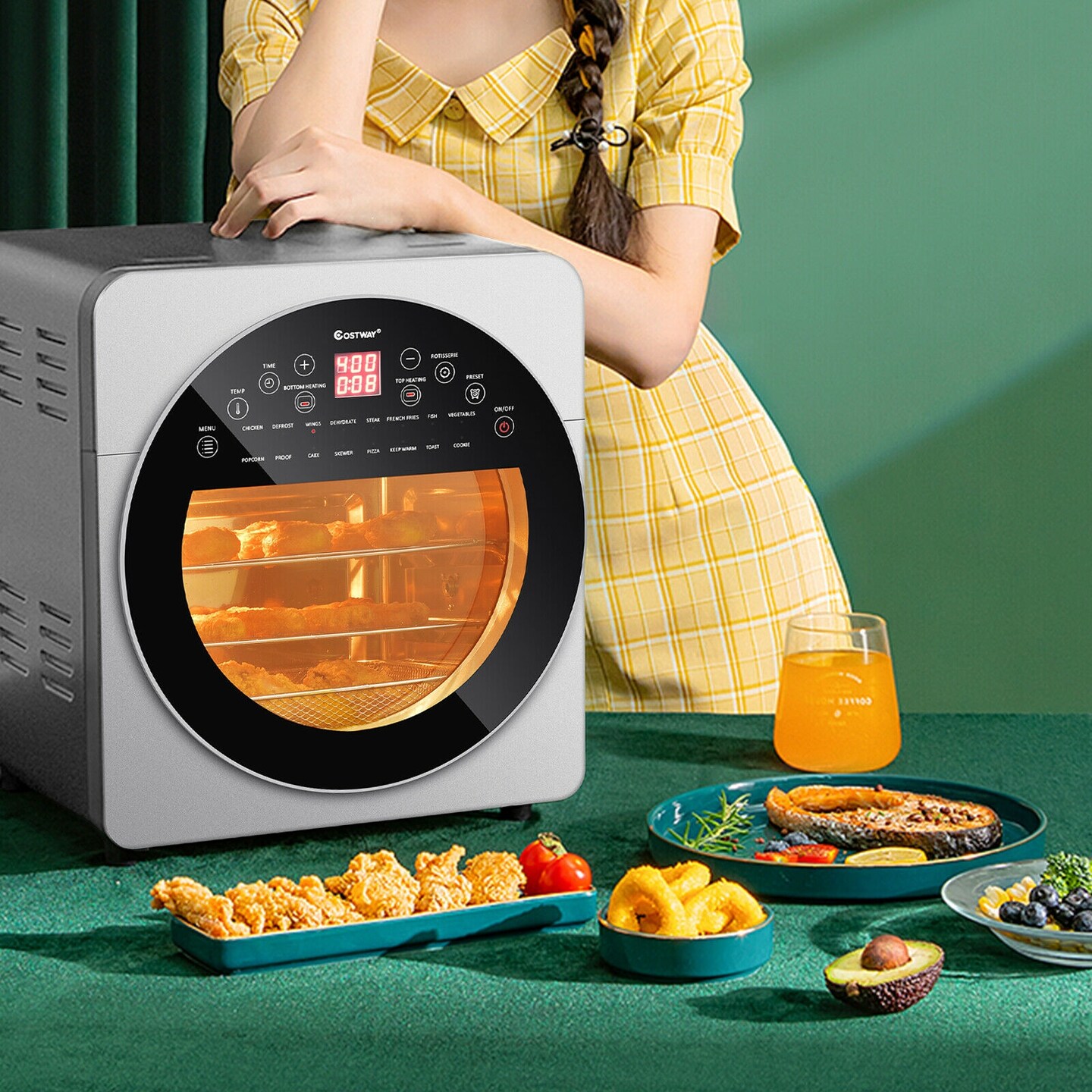 1 Air Fryer Toaster Rotisserie Dehydrator Oven