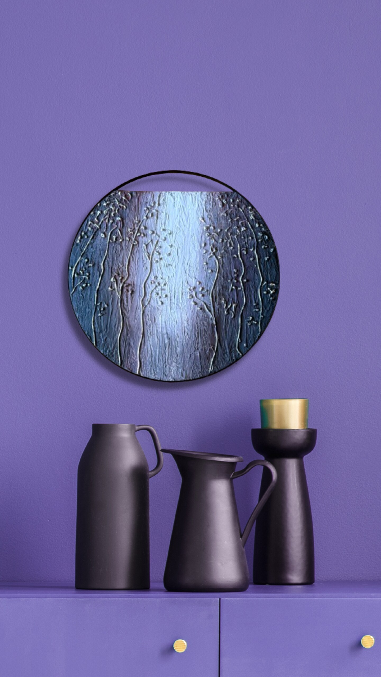 FLOWERY MOOD: Creating a Round Decorative Textured image 4