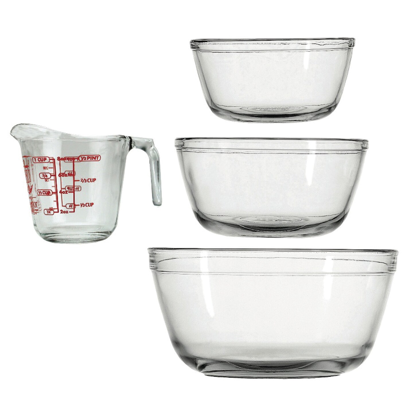 Bowls and Measuring Cup Set of 4-Piece