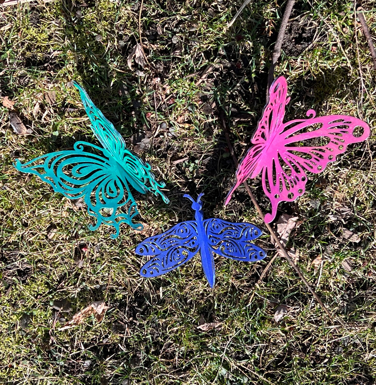 Butterfly Dragonfly Wood Room Hanging Table Decor Spring Decor Summer