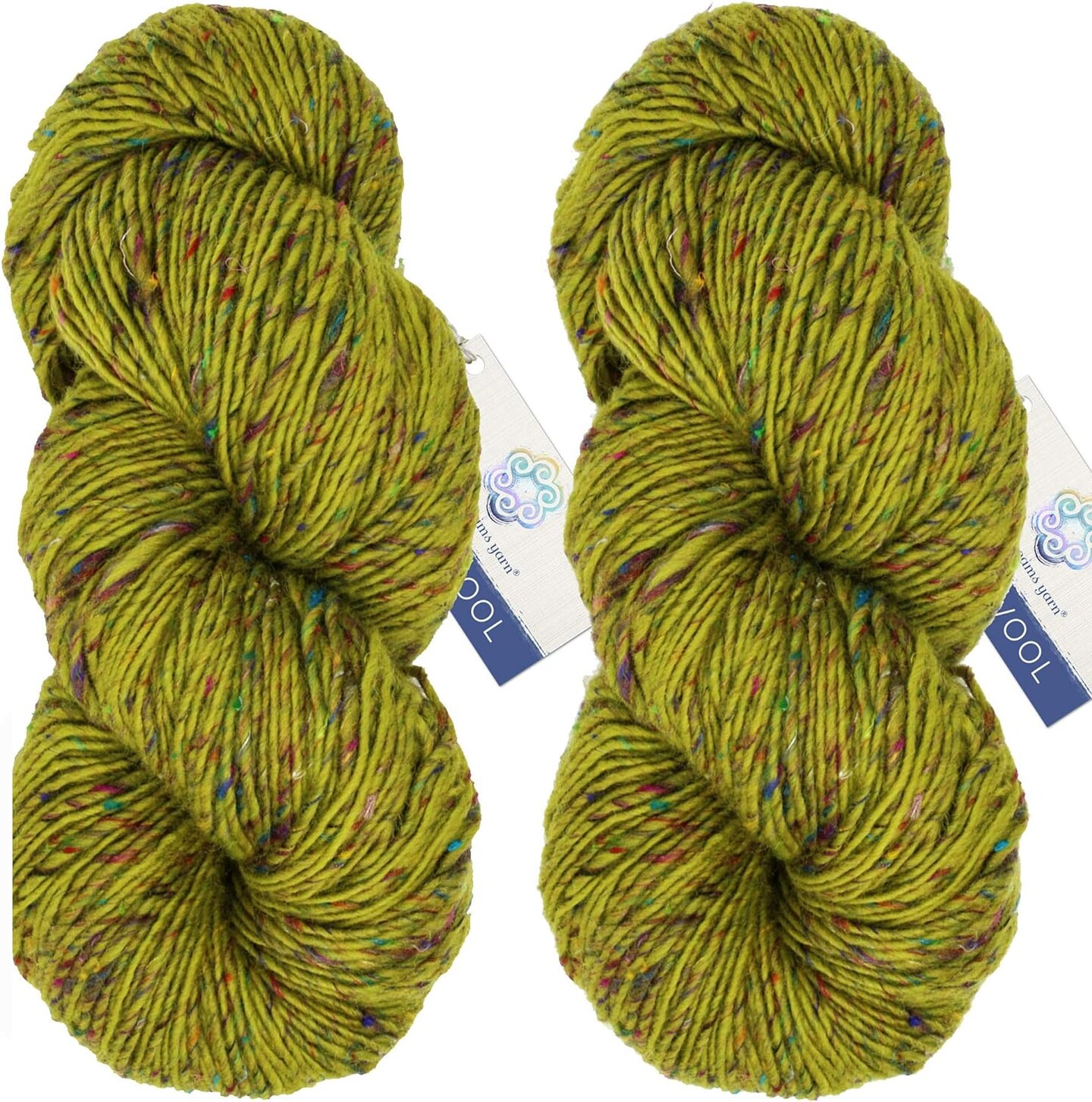 BOLLYWOOL SARI YARN - Merino Wool &#x26; Recycled Sari Silk. Single Ply Lopi Art Yarn. Pacific Northwest Homespun, Soft, Squishy. Color: Dakini