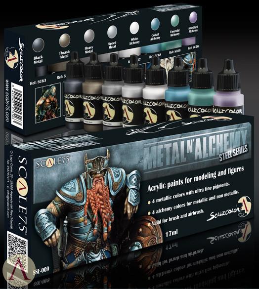 ScaleColor Metal N Alchemy - Steel Series Paint Set