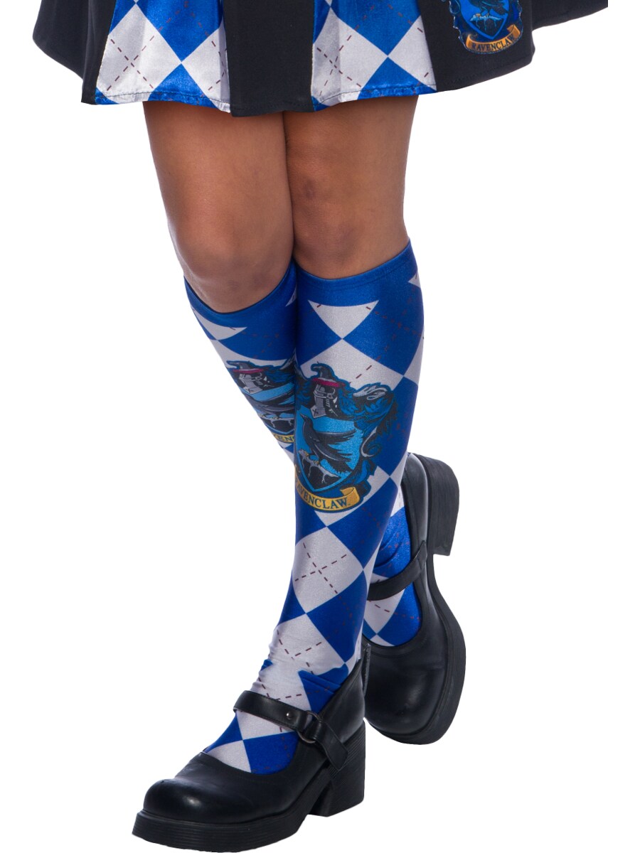 Adults Harry Potter Hogwarts School Ravenclaw Socks Costume Accessory