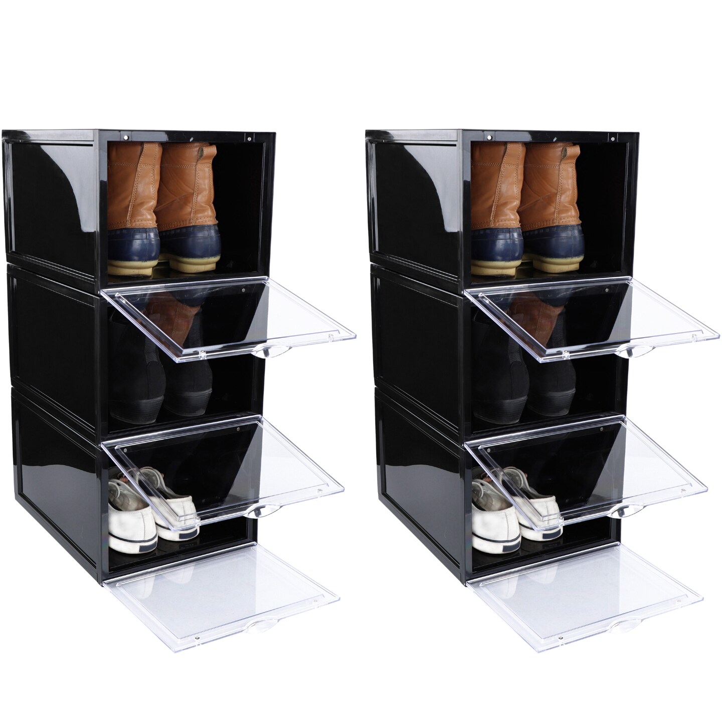 Stackable Plastic 2024 Shoe Boxes