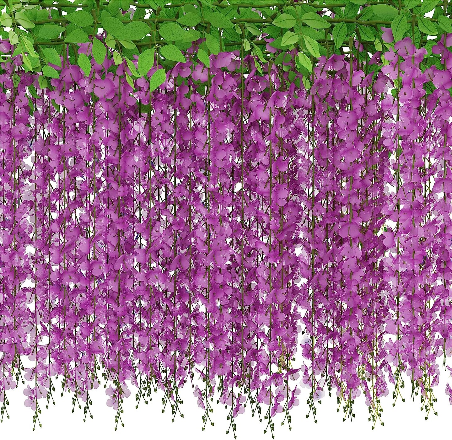 40 Branches of Wisteria Hanging Flowers for Stunning Party Decor