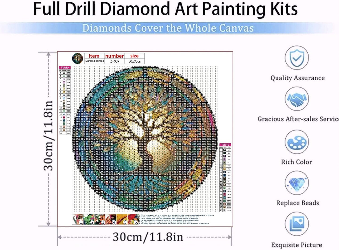 12 Inches Aesthetic Tree of Life Diamond Painting Kits