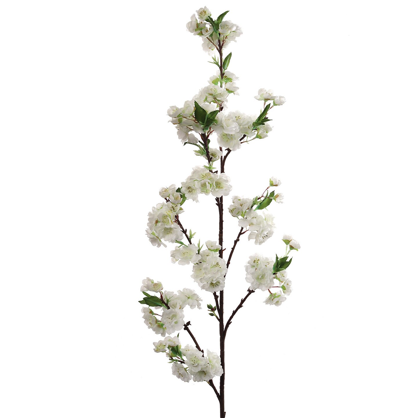 White Cherry Blossom Spray, 45-Inch, Silk Flowers & Foliage, Indoor Use, Floral Sprays, Floral Home by Artificial Flowers
