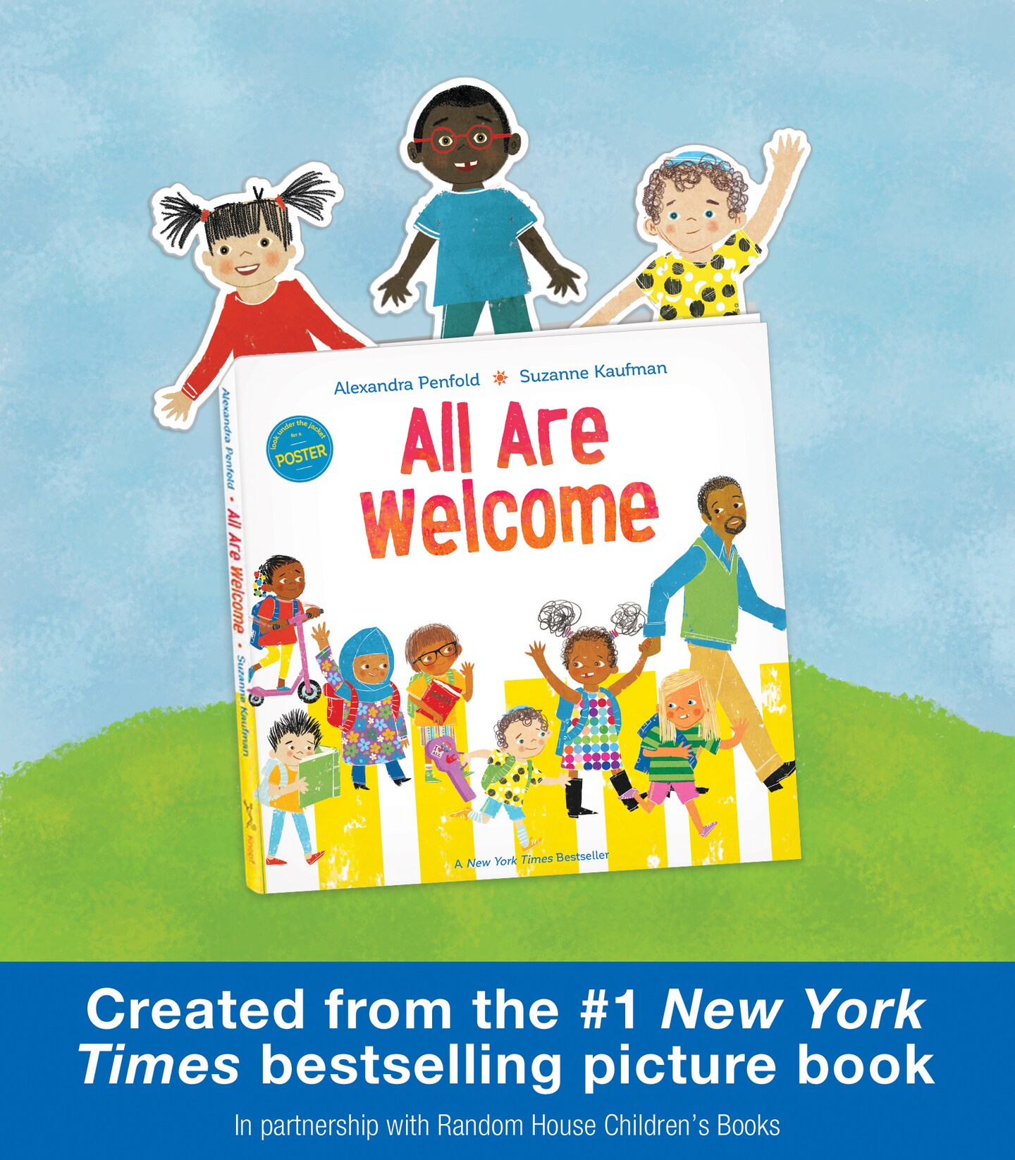 Carson Dellosa  36-Piece All Are Welcome Children&#x27;s Book Cutouts, Diverse Students and Kids Accents for Back to School, Bulletin Board, and Classroom Decor
