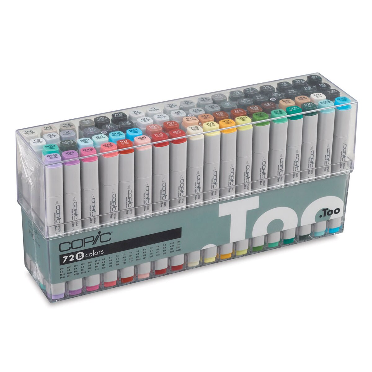 Copic Classic Markers - Set B Design Values, Set of 72
