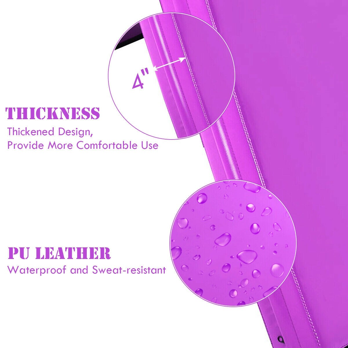 Gymnastic Mat with Carrying Handles for Yoga