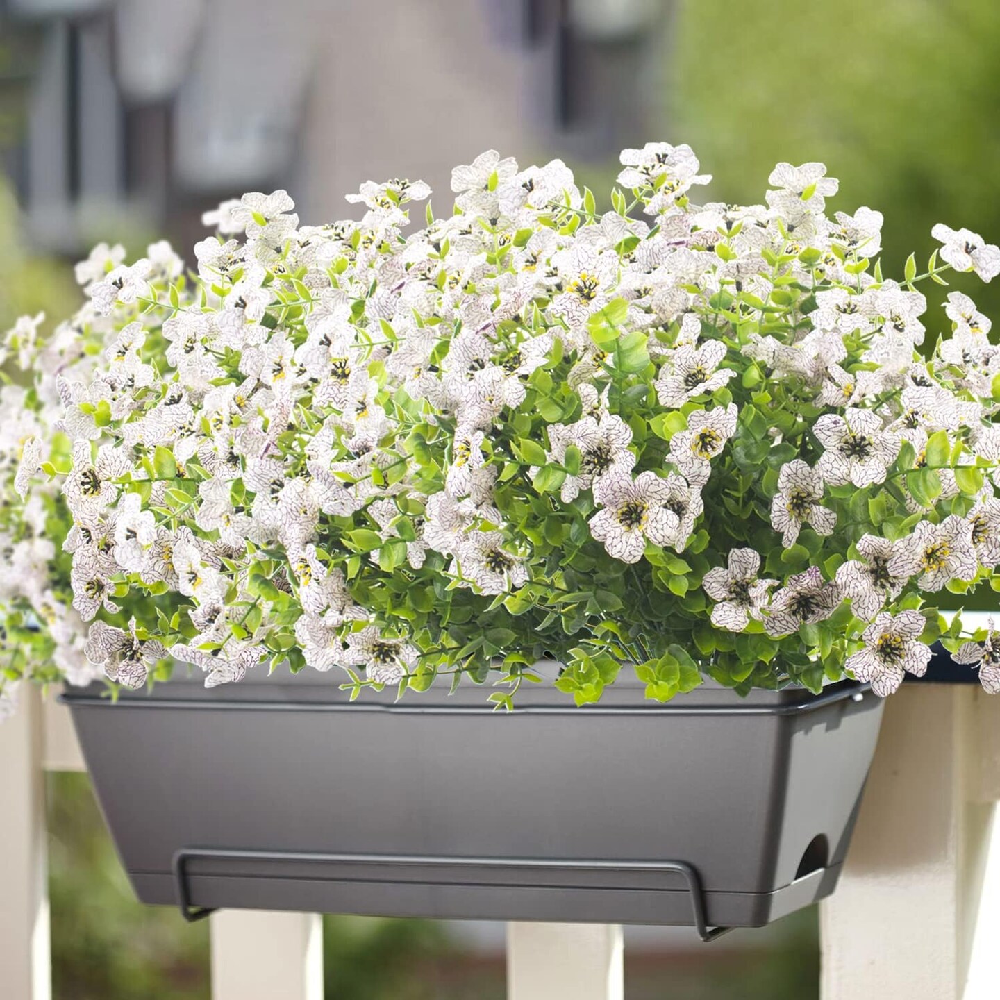 10 Bundles UV Resistant Artificial Flowers for Outdoor D&#xE9;cor
