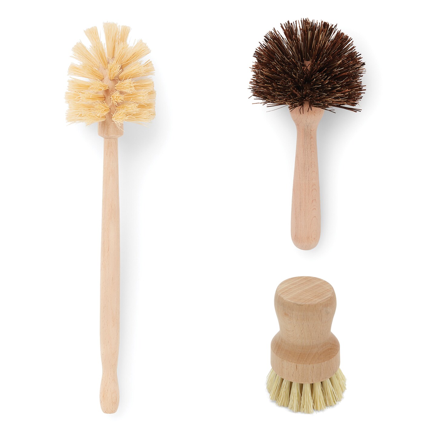 Natural Dish &#x26; Bottle Brush Set