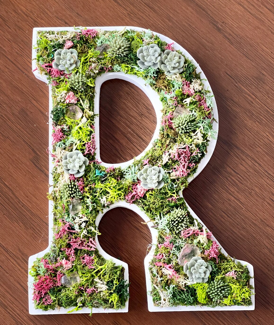 Preserved Moss Letter Wall Art, Plant Home Décor, Succulent Letters, Moss Wall Art, Gift for Her - image9