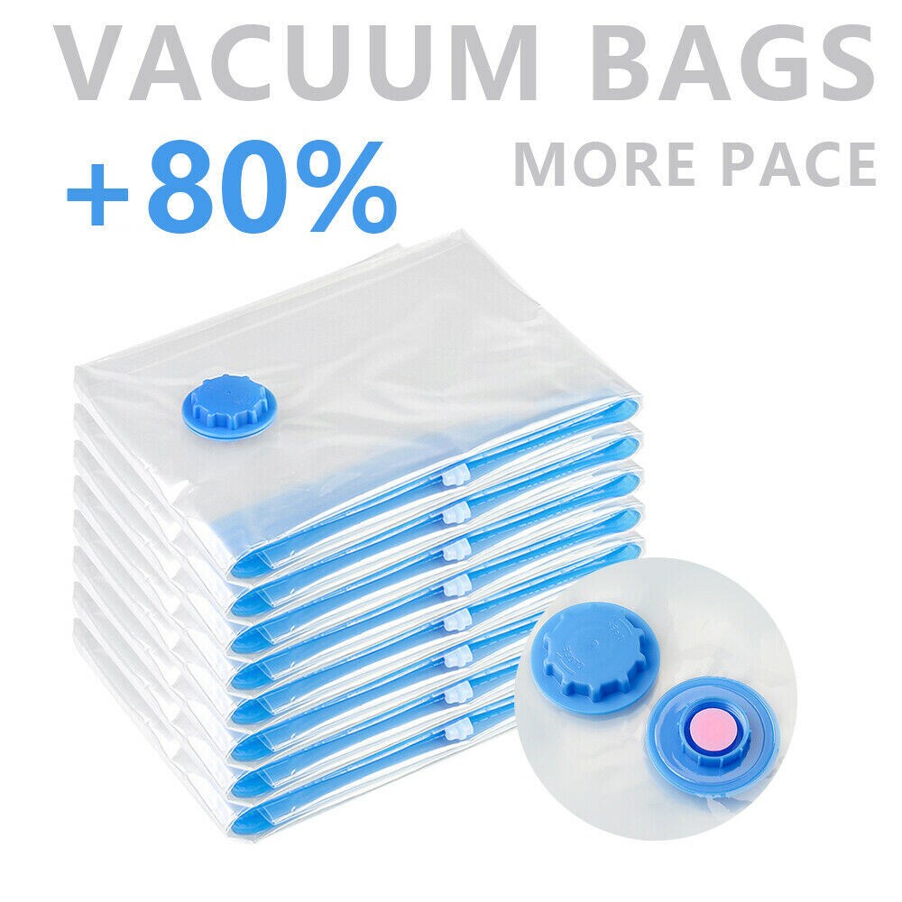 Vacuum Storage Bags Space Saver Hoover Compression for Travel Triple Seal