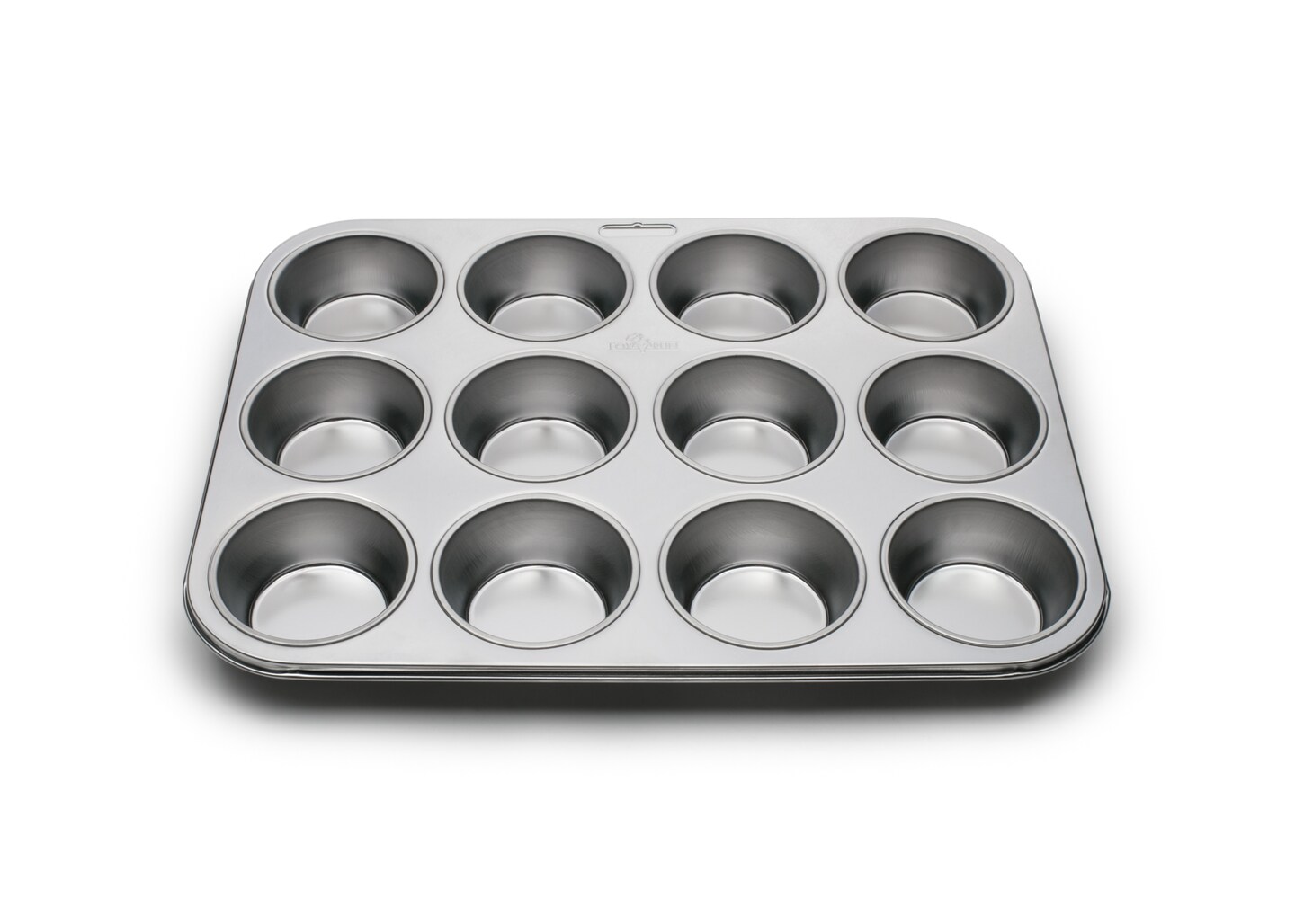 Metallic Stainless Steel Muffin Pan 12 Cup