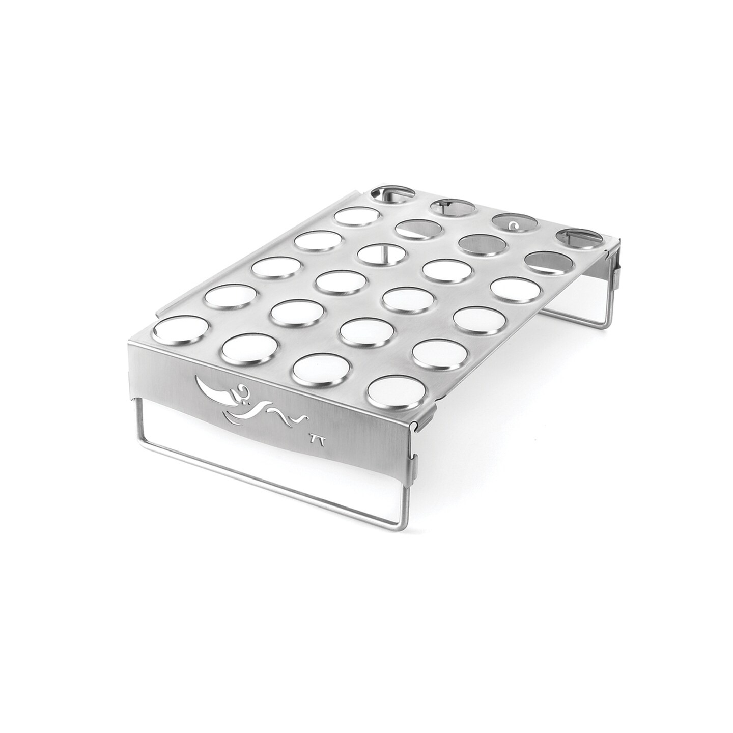 Metallic Stainless Steel Jalapeno Roaster, 24 holes