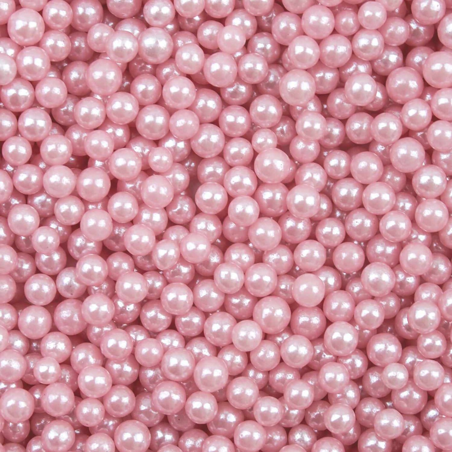 Krazy Sprinkles - Pink Pearl 4mm Beads (1/2 Cup, 1x Jar) for Cakes, Ice Cream &#x26; Cookies