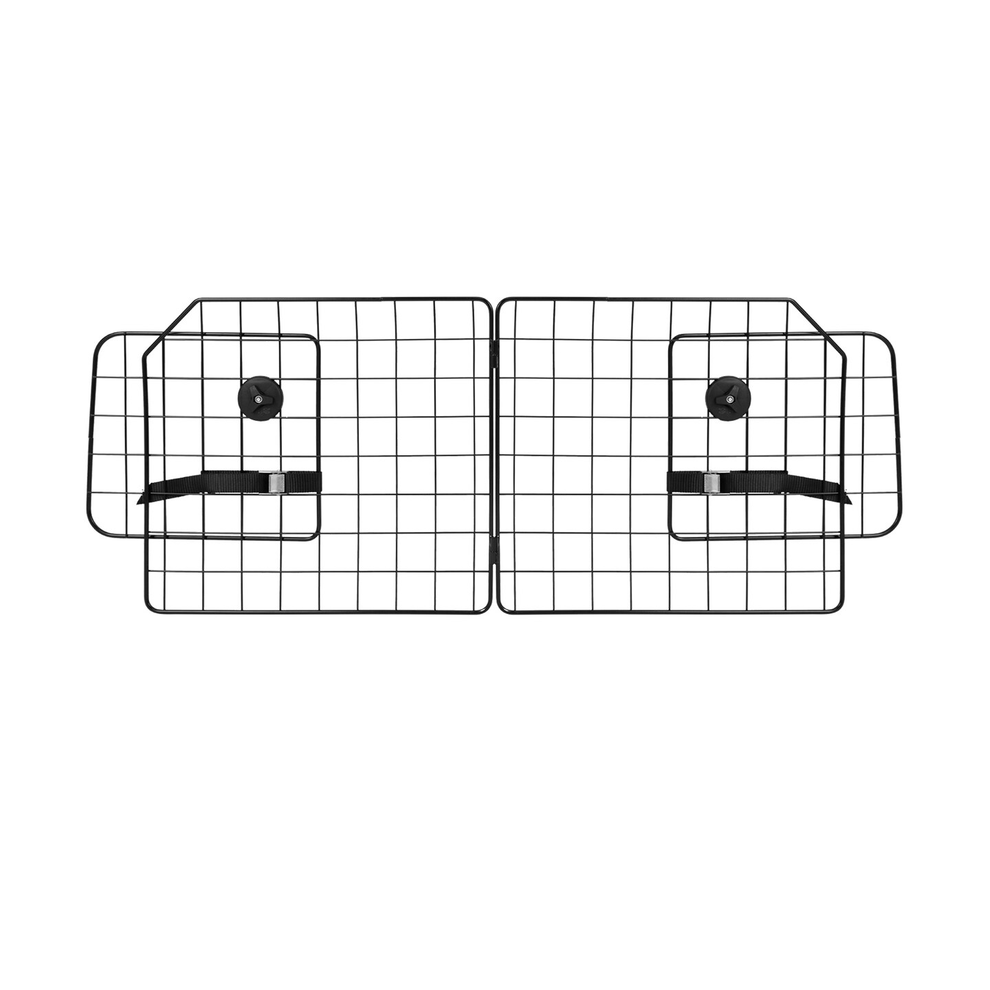 Folding Pet Divider Gate with 2 Straps and 2 Screw Caps for SUV