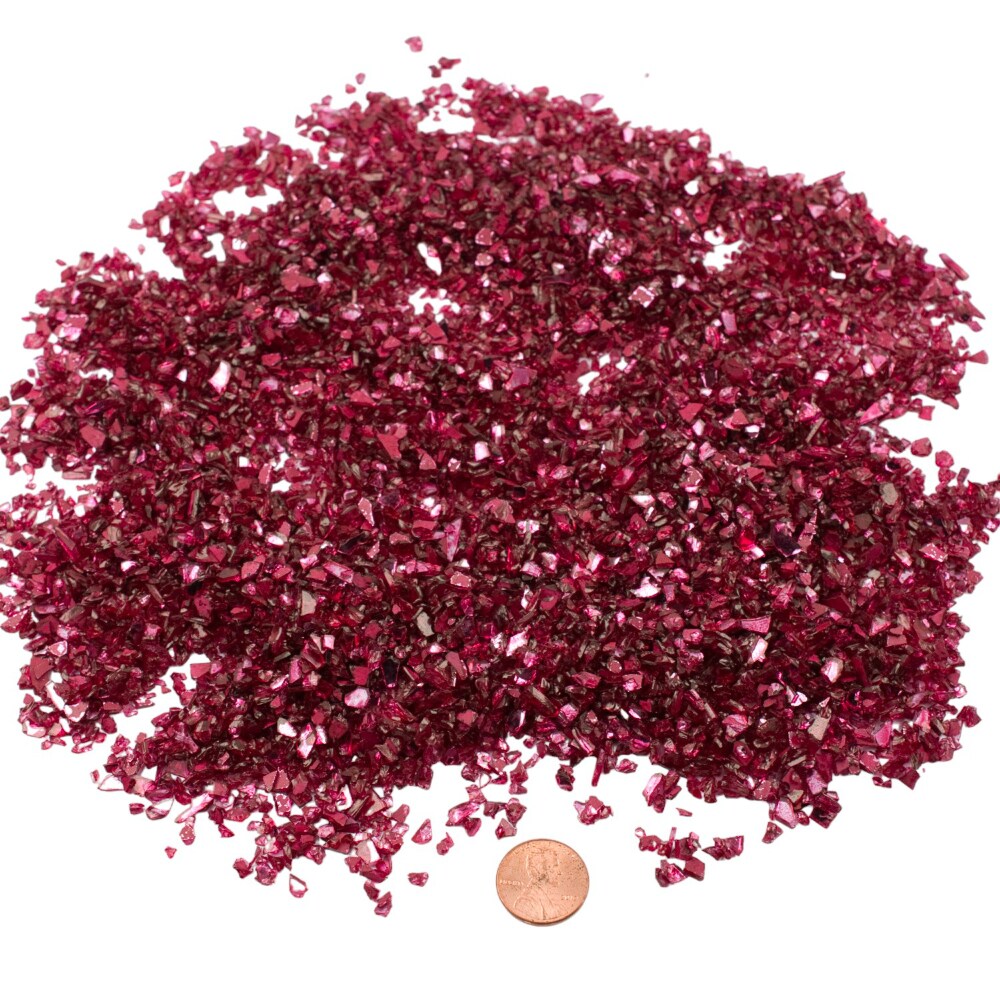 Ruby Red Reflective Crushed Glass