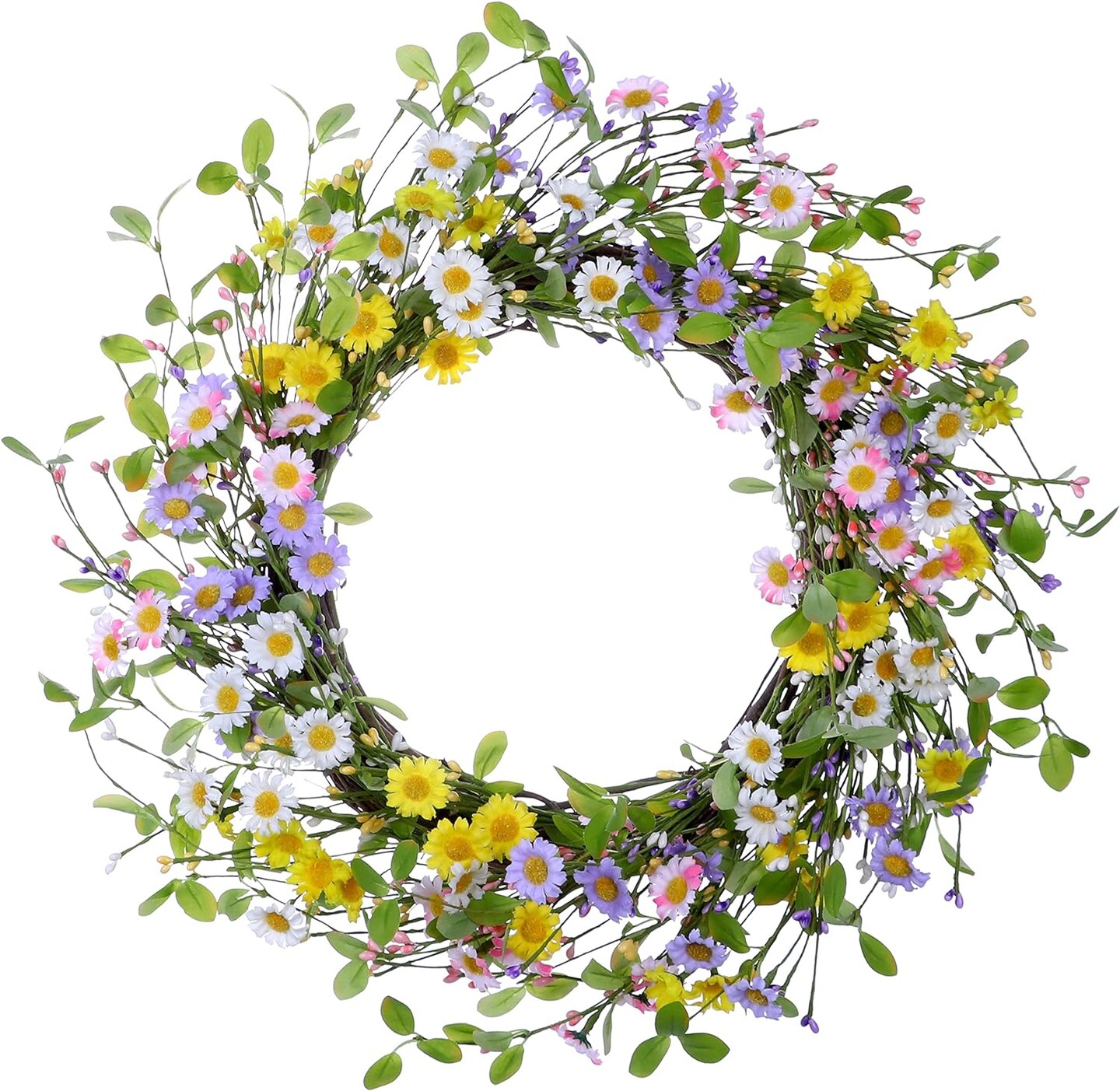 Spring and Floral Wreath For Front Door