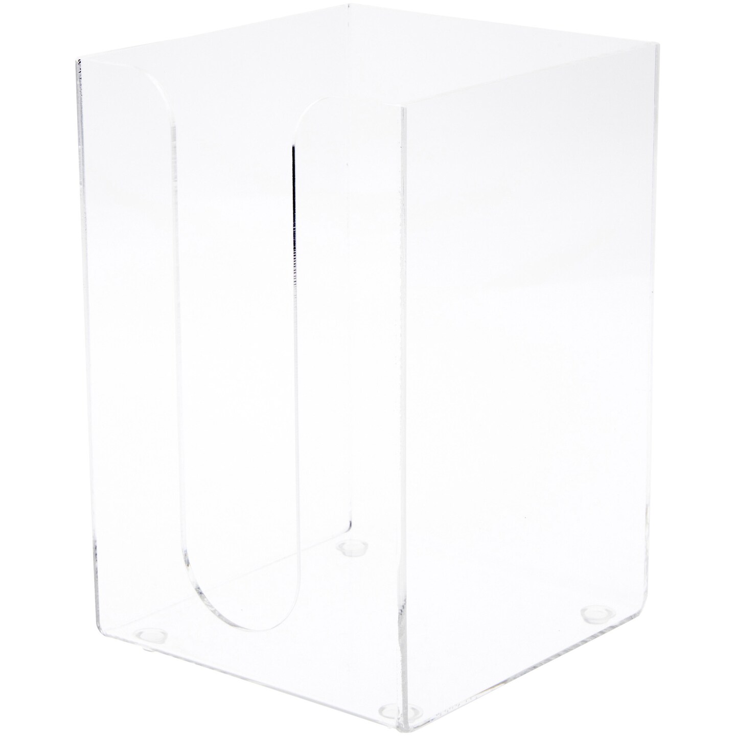 Plymor Clear Acrylic Tall-Stack Napkin Holder, 8.375" H x 5.5" W x 5.5" D (Holds 5" Square Beverage/Cocktail Napkins)