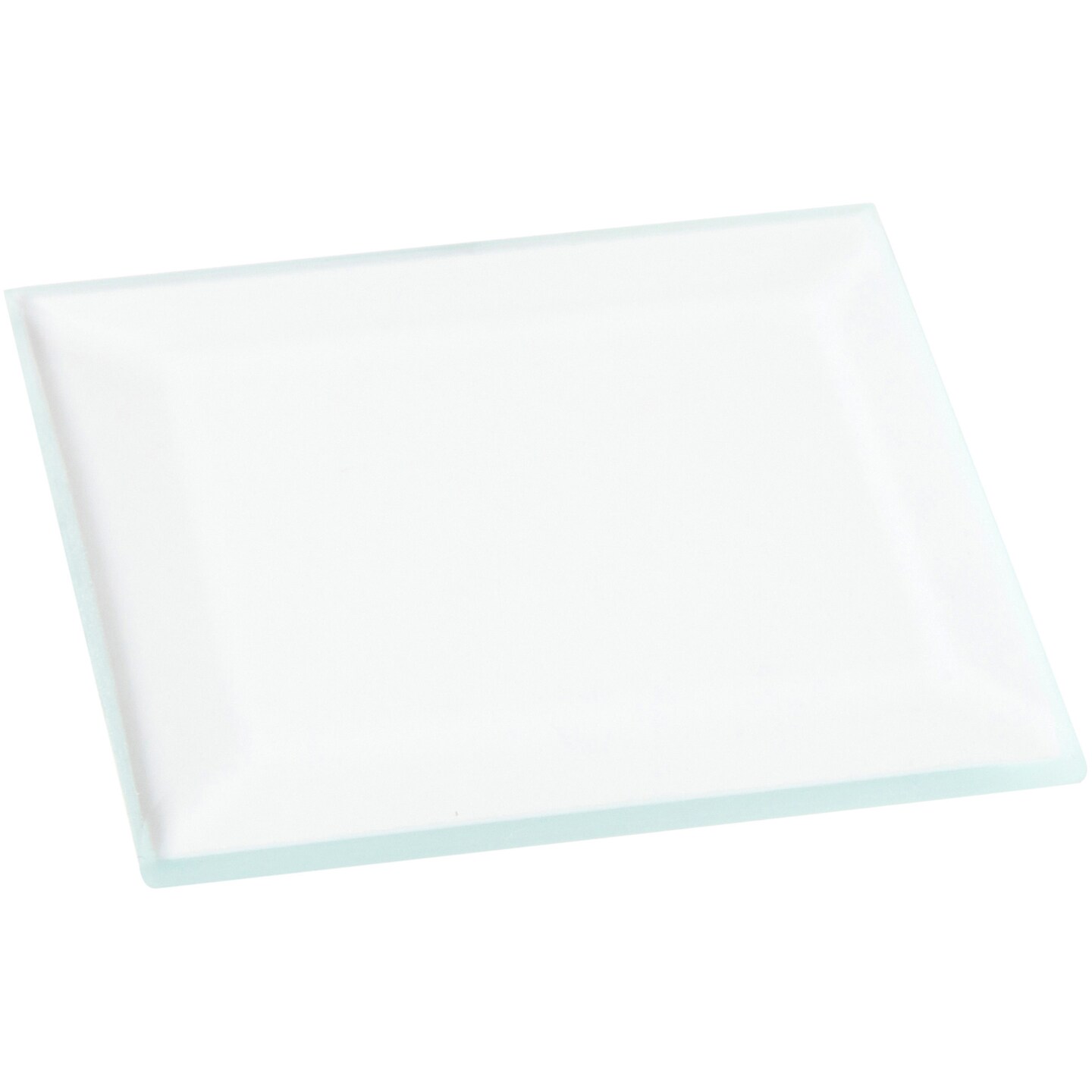 Plymor Square 3mm Beveled Clear Glass, 1.5 inch x 1.5 inch