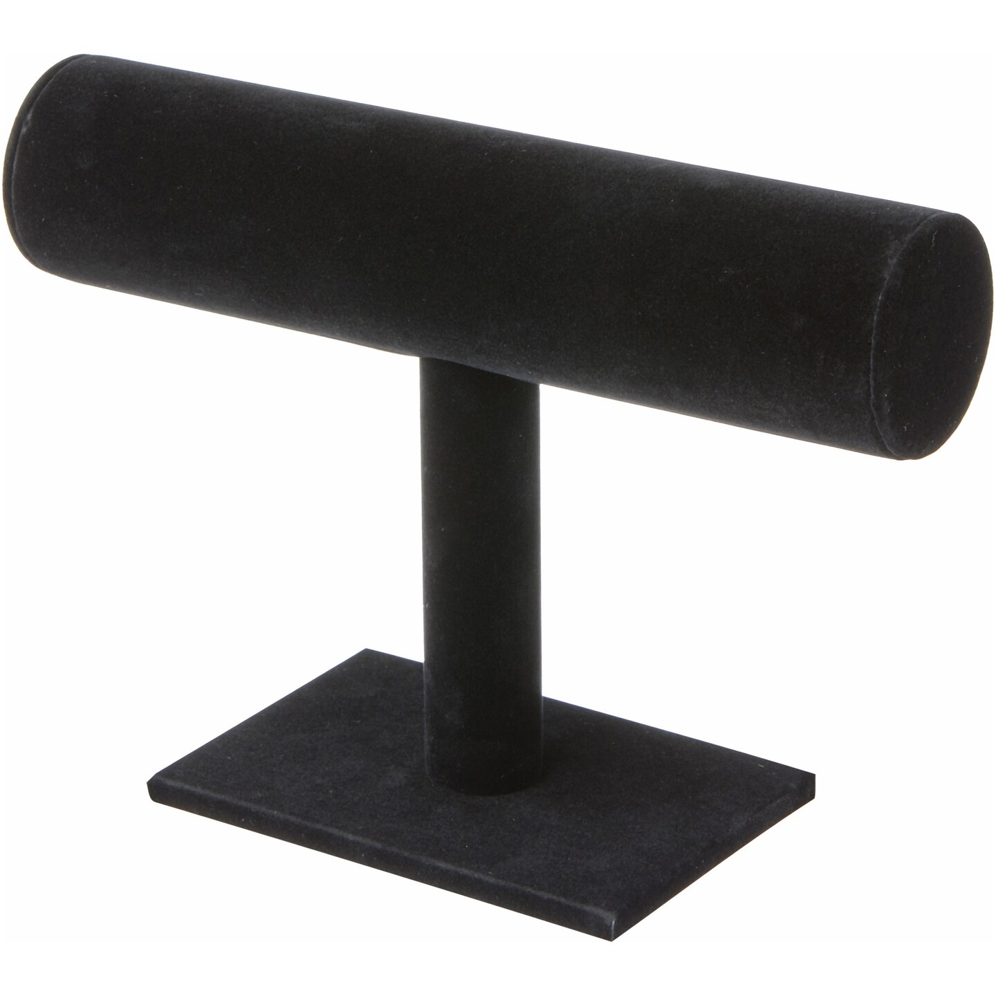 2 Tier Black Velvet T-Bar Bracelet Holder Stand - Hivory