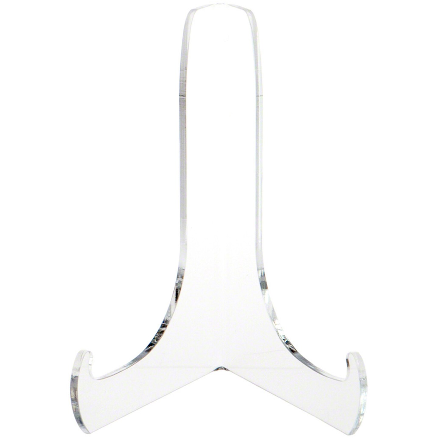 Plymor Clear Acrylic 60-Degree Angle Easel With Shallow Support Ledges, 7.5&#x22; H x 5.75&#x22; W x 4.75&#x22; D