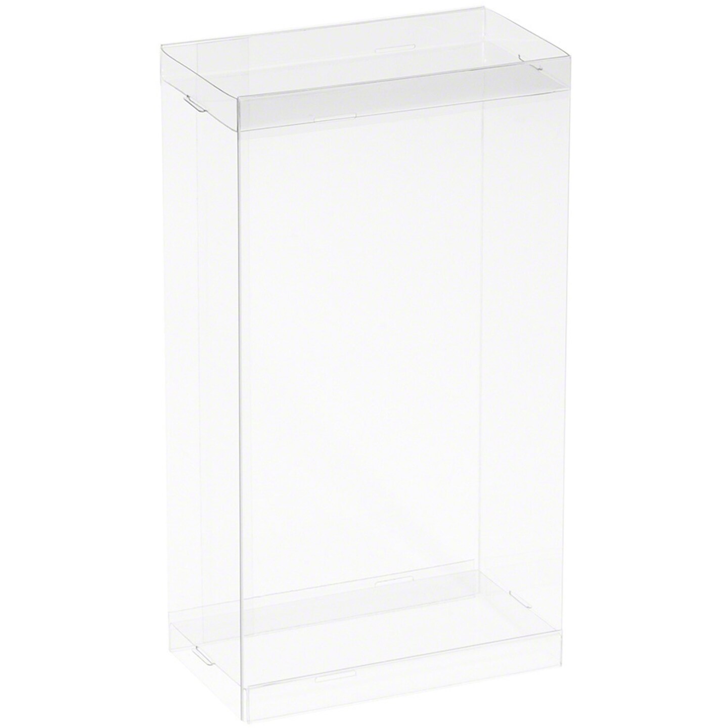 DollSafe Clear Folding Display Box for 5-6 inch Dolls and Action Figures, 4&#x22; W x 2.25&#x22; D x 6.5&#x22; H