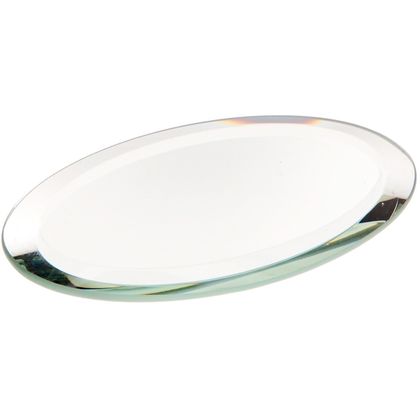 Plymor Oval 3mm Beveled Glass Mirror, 2 inch x 3 inch