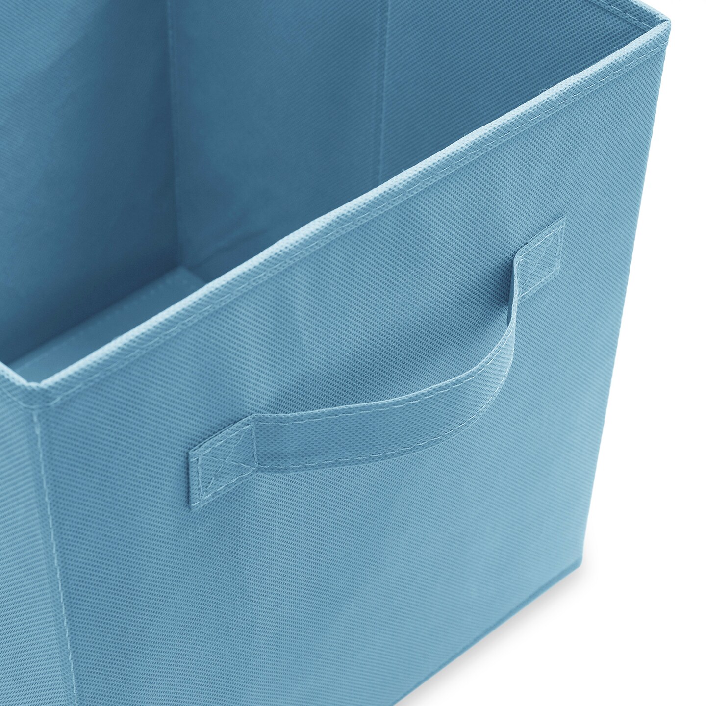 Casafield Set of 6 Collapsible Fabric Cube Storage Bins - 11" Foldable Cloth Baskets for Shelves, Cubby Organizers & More